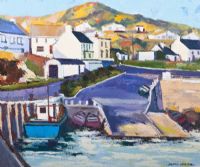 DOWNINGS HARBOUR by Dennis Orme Shaw at Ross's Online Art Auctions