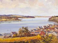PORTAFERRY FROM WINDMILL HILL by Colin Gibson at Ross's Online Art Auctions