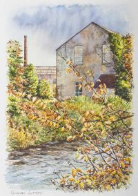 THE OLD LINEN MILL by Gillian  Lutton at Ross's Online Art Auctions