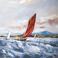 RED SAILS by Niall Campion at Ross's Online Art Auctions