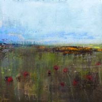 RED POPPIES DANCE by Colin Flack at Ross's Online Art Auctions