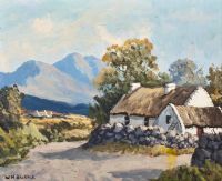 IN THE ERRIGAL RANGE by William Henry Burns at Ross's Online Art Auctions