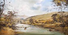 RIVER SCENE by Frank Fitzsimons at Ross's Online Art Auctions