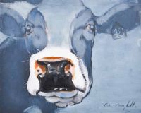 NOSEY COW by Con Campbell at Ross's Online Art Auctions