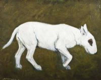 ENGLISH BULL TERRIER by Stephen McKeown at Ross's Online Art Auctions