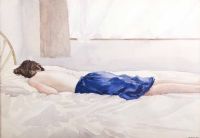 THE BLUE SKIRT by Joe Dunne at Ross's Online Art Auctions