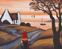 EVENING STROLL by J.P. Rooney at Ross's Online Art Auctions