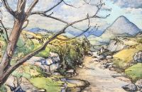 CLADY GORGE & ERRIGAL by Arthur Campbell ARUA at Ross's Online Art Auctions