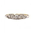 18 CT GOLD & PLATINUM FIVE STONE DIAMOND RING at Ross's Online Art Auctions