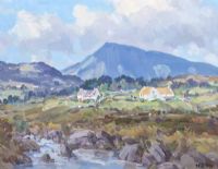 MUCKISH FROM BALLYMORE by Henry J Foy at Ross's Online Art Auctions