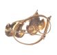 18 CT GOLD & PEARL LEAF BROOCH at Ross's Online Art Auctions