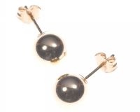 9 CT GOLD BALL STUD EARRINGS at Ross's Online Art Auctions