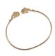 18 CT GOLD DOUBLE LION HEAD TORQUE BANGLE at Ross's Online Art Auctions