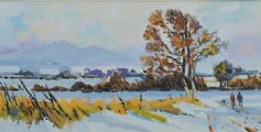 WINTER STROLLO, NEAR THE MOURNES by Alan Beers at Ross's Online Art Auctions