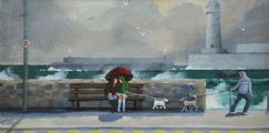 LOVE FEELS NO COLD AT DONAGHADEE PROM by Cupar Pilson at Ross's Online Art Auctions