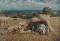 THE HARVESTERS by English School at Ross's Online Art Auctions