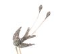 GOLD SEED PEARL SWALLOW STICK PIN at Ross's Online Art Auctions