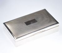 SILVER CIGARETTE BOX at Ross's Online Art Auctions