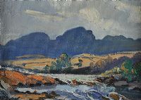 THE LACKAGH RIVER, DONEGAL by Anne Primrose Jury HRUA at Ross's Online Art Auctions