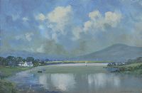 ON THE RIVER FOYLE by William Keown McCaughan at Ross's Online Art Auctions