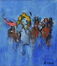 LAYTOWN RACES by Desmond Murrie at Ross's Online Art Auctions