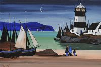 MOONLIGHT SHORE by J.P. Rooney at Ross's Online Art Auctions