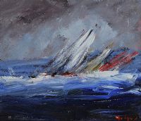 SAILING, OFF MALAHIDE by Marie Carroll at Ross's Online Art Auctions