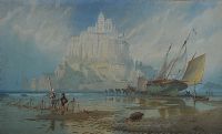 MONT ST MICHEL, NORMANDY by Anthony Carey Stannus at Ross's Online Art Auctions
