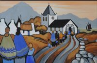 GOING TO CHURCH by J.P. Rooney at Ross's Online Art Auctions