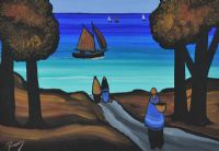 ON THE PATH TO THE SEA by J.P. Rooney at Ross's Online Art Auctions