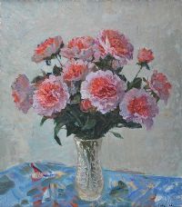 FLOWERS by Georgiev Konstantin Molteninov at Ross's Online Art Auctions
