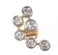 PAIR OF 18 CT GOLD SIX STONE DIAMOND EARRINGS at Ross's Online Art Auctions