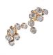 PAIR OF 18 CT GOLD SIX STONE DIAMOND EARRINGS at Ross's Online Art Auctions
