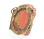18 CT GOLD CARVED CORAL GUAN YIN PENDANT at Ross's Online Art Auctions