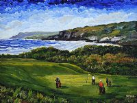 ON THE GOLF COURSE by Kathryn Bryson at Ross's Online Art Auctions