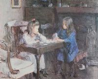 THE CARD BUILDERS by Walter Osborne RA RHA at Ross's Online Art Auctions