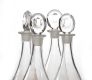SET OF FOUR IRISH GLASS DECANTERS at Ross's Online Art Auctions