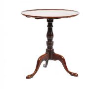 GEORGIAN MAHOGANY SNAP TOP WINE TABLE at Ross's Online Art Auctions