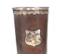 SILVER MOUNTED LEATHER MUG at Ross's Online Art Auctions