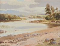 LOUGH MACNEAN FERMANAGH by Maurice Canning Wilks ARHA RUA at Ross's Online Art Auctions