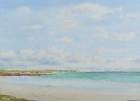AILLEBRACK STRAND, CONNEMARA by Frank Egginton RCA FIAL at Ross's Online Art Auctions
