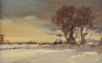 WINTER DAY, BALLYNAHINCH, COUNTY DOWN by George K. Gillespie at Ross's Online Art Auctions