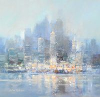 WINTER MORNING, NEW YORK by Colin Gibson at Ross's Online Art Auctions