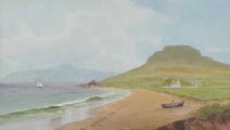 CUSHENDALL BAY, COUNTY ANTRIM by George W.  Morrison at Ross's Online Art Auctions