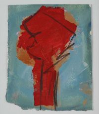 THE RED TREE by Basil Blackshaw HRHA HRUA at Ross's Online Art Auctions