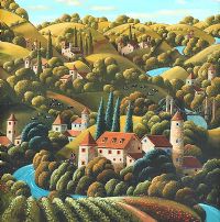 LIFE IN THE LOT, FRANCE by George Callaghan at Ross's Online Art Auctions