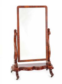 VICTORIAN CHEVAL MIRROR at Ross's Online Art Auctions