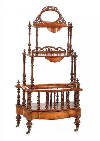 VICTORIAN WALNUT WHAT NOT at Ross's Online Art Auctions