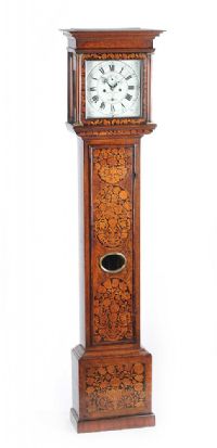 MARQUETRY LONGCASE CLOCK at Ross's Online Art Auctions