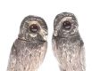 PAIR OF SILVER OWL PEPPERETTES at Ross's Online Art Auctions